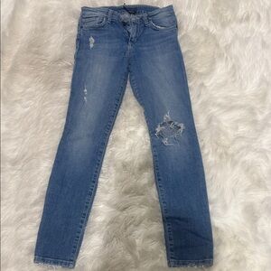 Joe's Jeans Light Blue Distressed Skinny Jeans